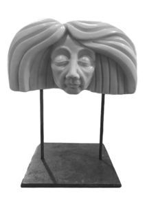 Escultura de mármol cabeza de mujer